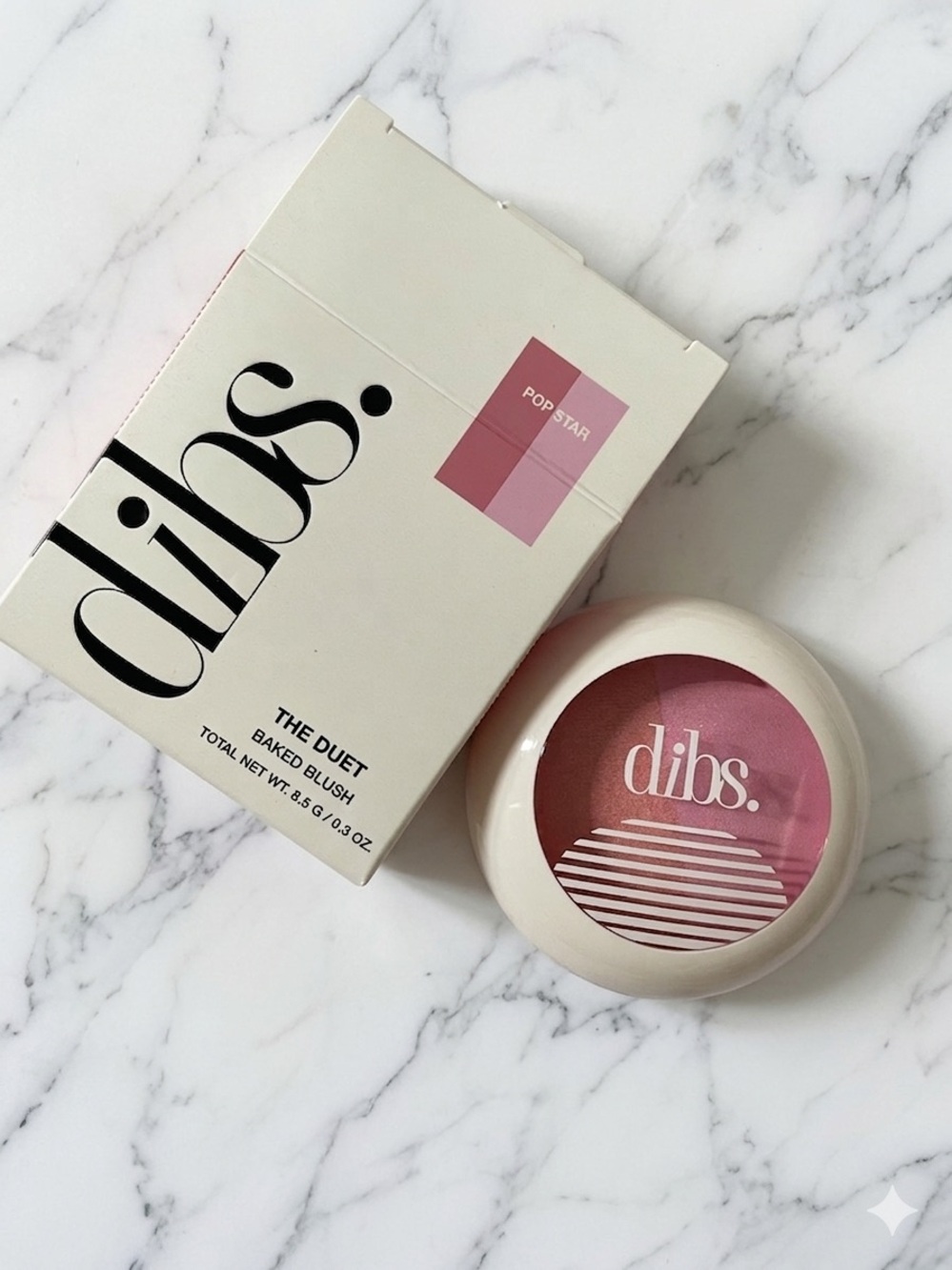 dibs. The Duet Baked Blush — Pop Star Pink